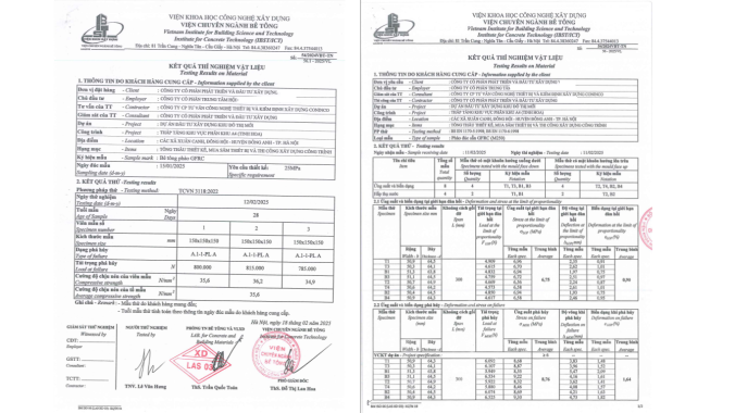 Bê tông GFRC đạt và vượt các chỉ tiêu kỹ thuật quy định, bảo đảm độ bền