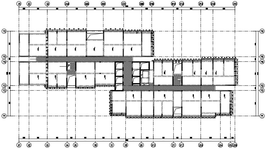 Mặt bằng tổ hợp lam ngang GRC lắp ghép tầng tum tòa V12 dự án Vinhomes Park
