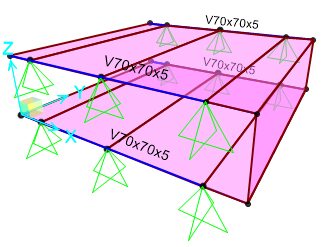 Mô hình 3D tính toán kết cấu lam ngang GRC 760